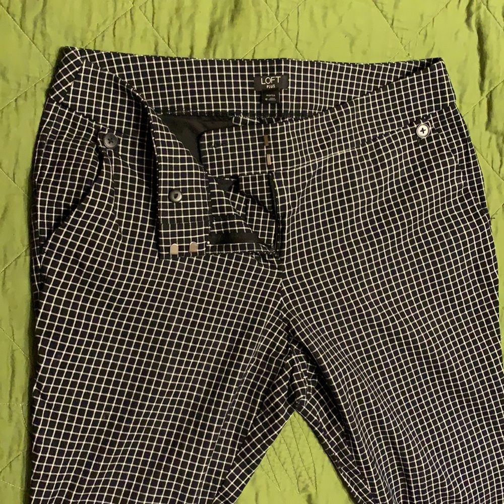 Ann Taylor Loft plus size 16 checked pants